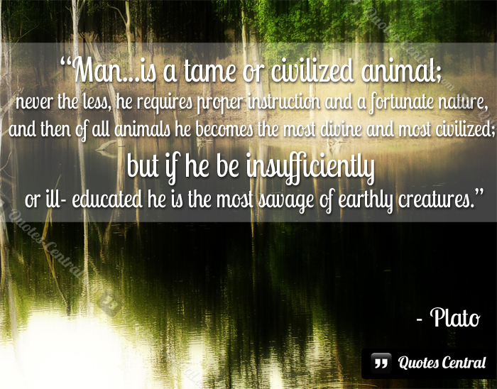 man_is_a_tame_or_civilized